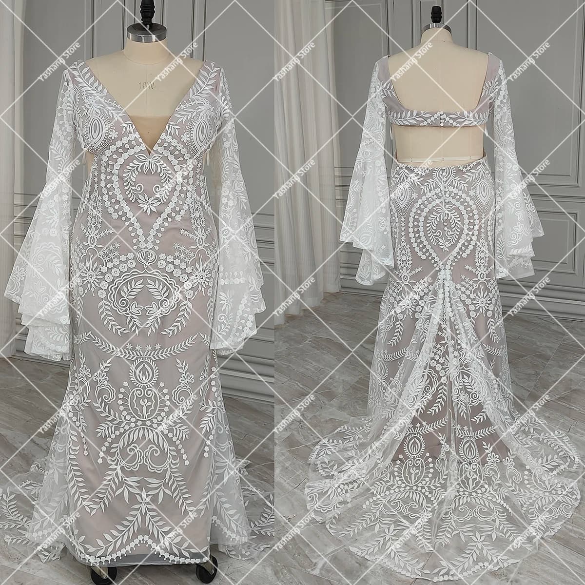 robe de mariée romantique boheme