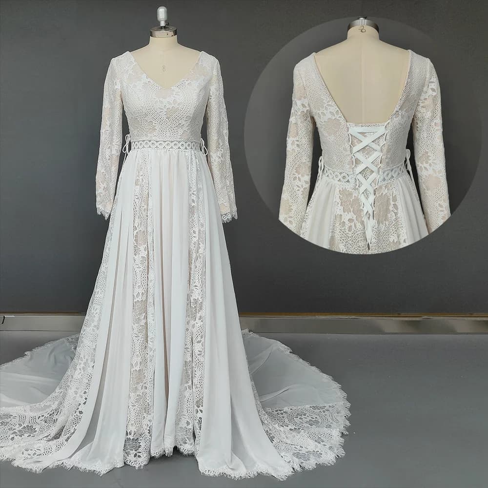 robe blanche bohème longue