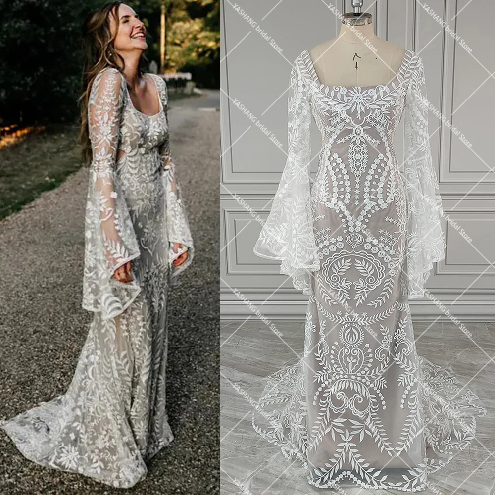 robe longue blanche boheme