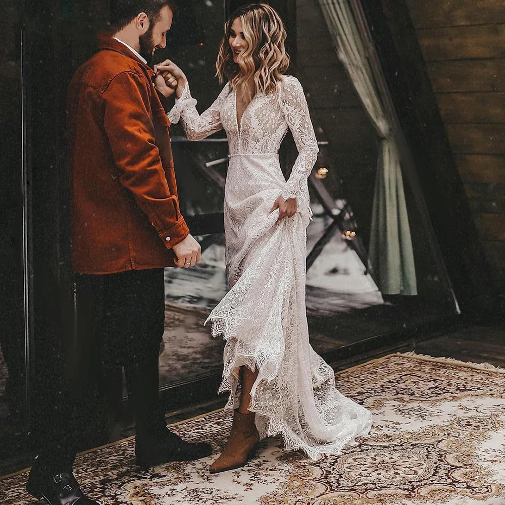 robe blanche boheme longue