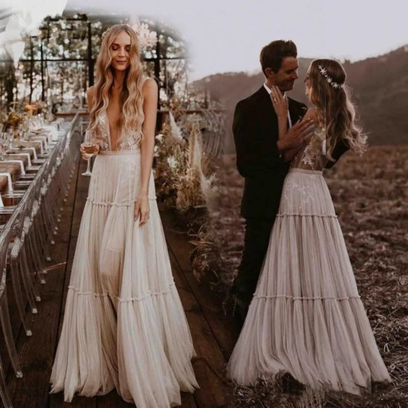 robe de mariée bohème dentelle